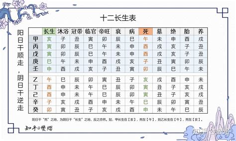 十二长生诀|十二长生表：生旺死绝胎养过程